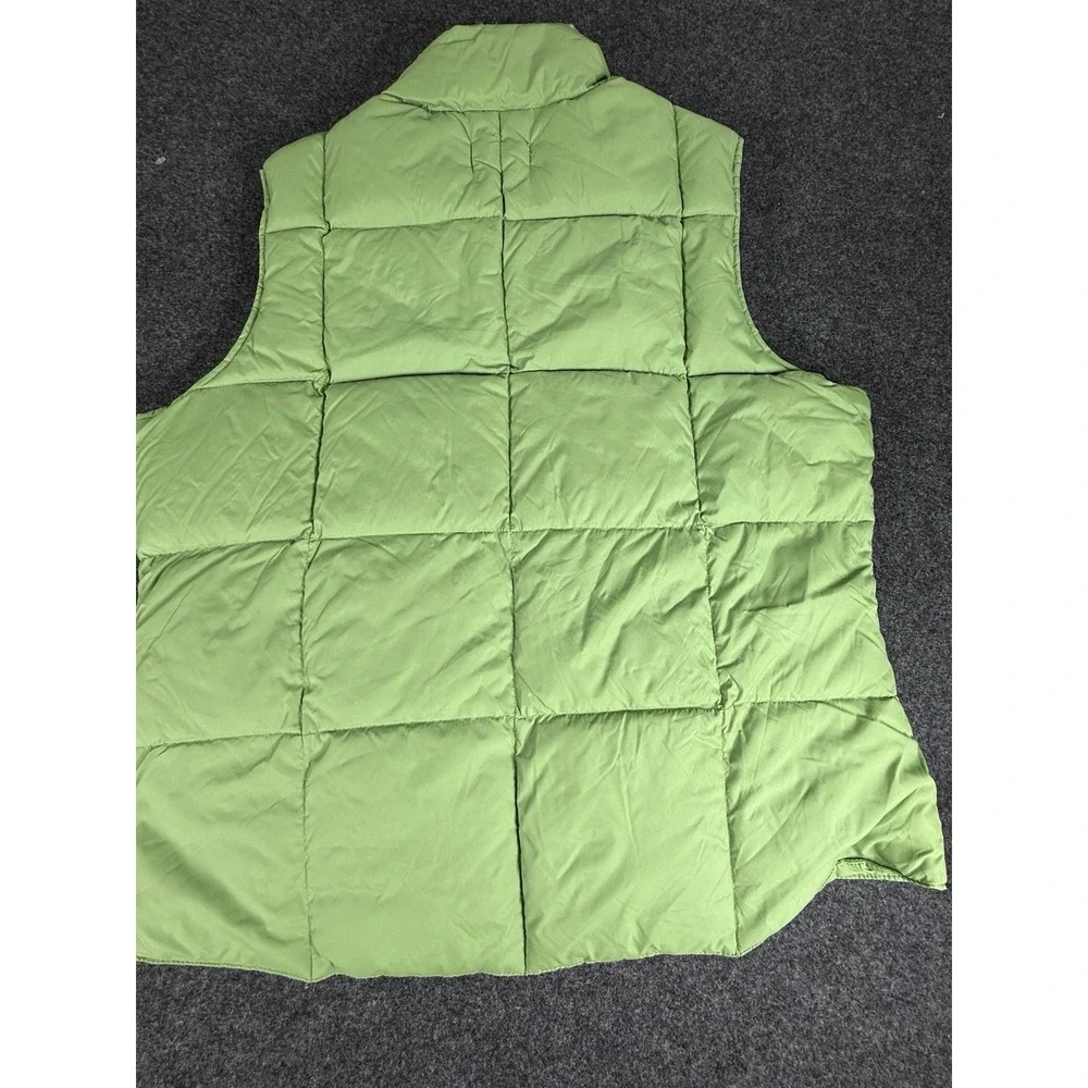 Lands End Puffer Vest Green Goose Down Kids Size L 14-16‎ Vibrant Outdoor